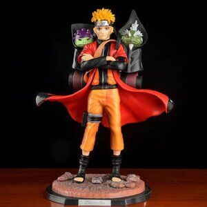 30cm Anime Naurto Uzuma Shippuden Uzumaki Sage Mode Rasengan with 2 Toads NEW